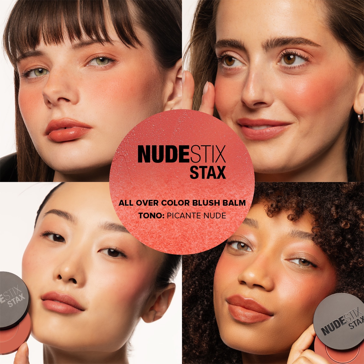 NUDESTIX STAX ALL OVER COLOR BLUSH BALM (RUBOR EN CREMA PARA ROSTRO)